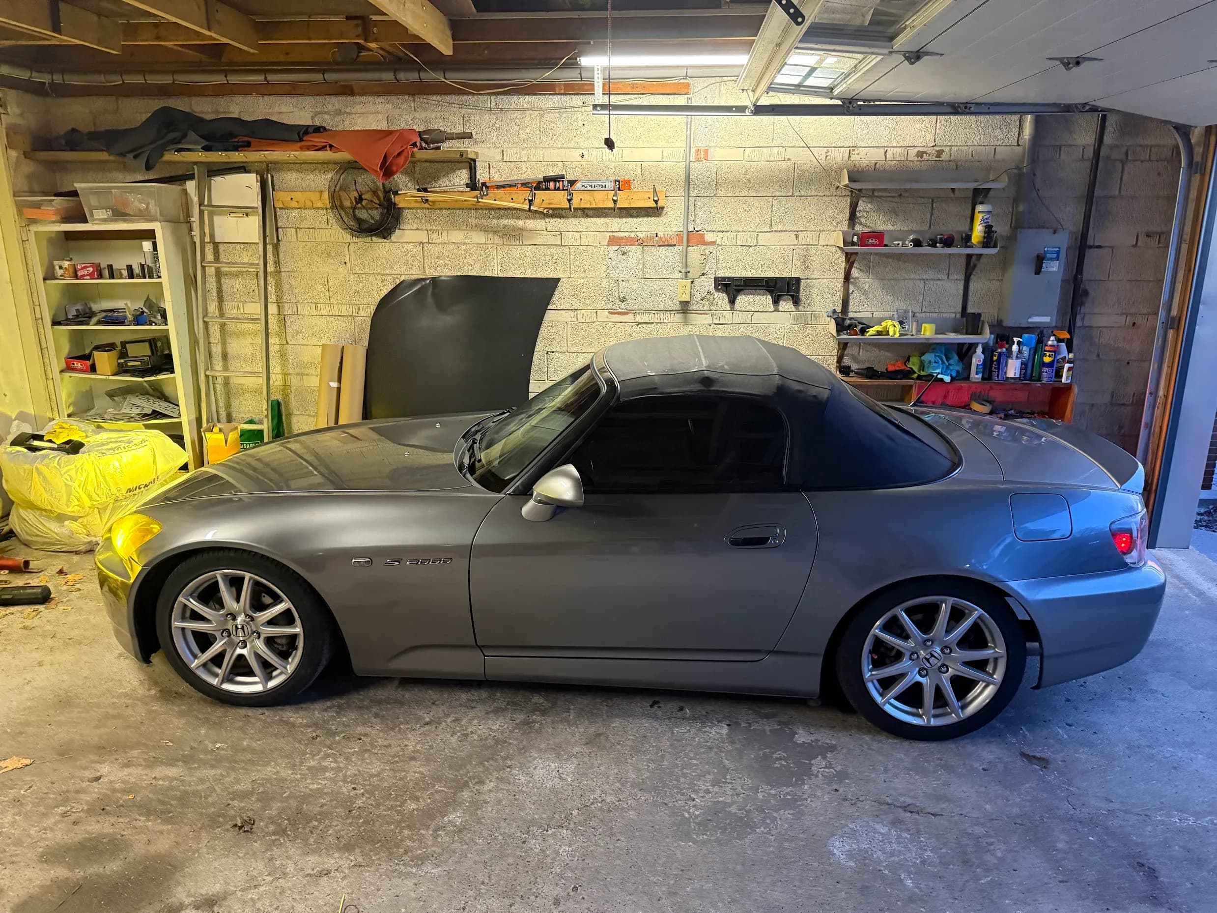 Honda S2000. Full front end & driver side repair after