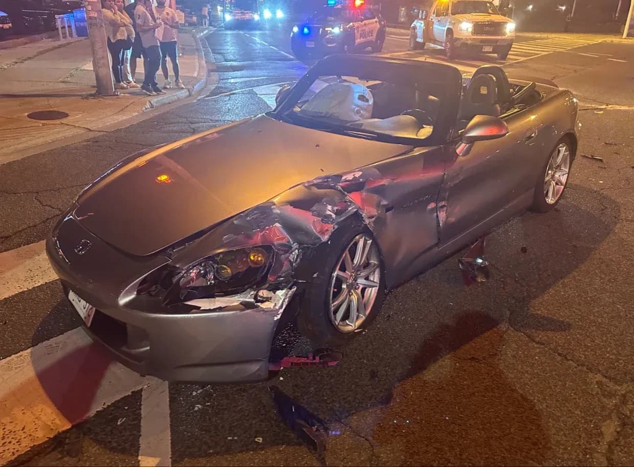 Honda S2000. Full front end & driver side repair before